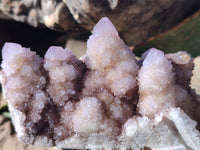 Natural Amethyst Spirit Quartz Clusters x 4 From Boekenhouthoek, South Africa