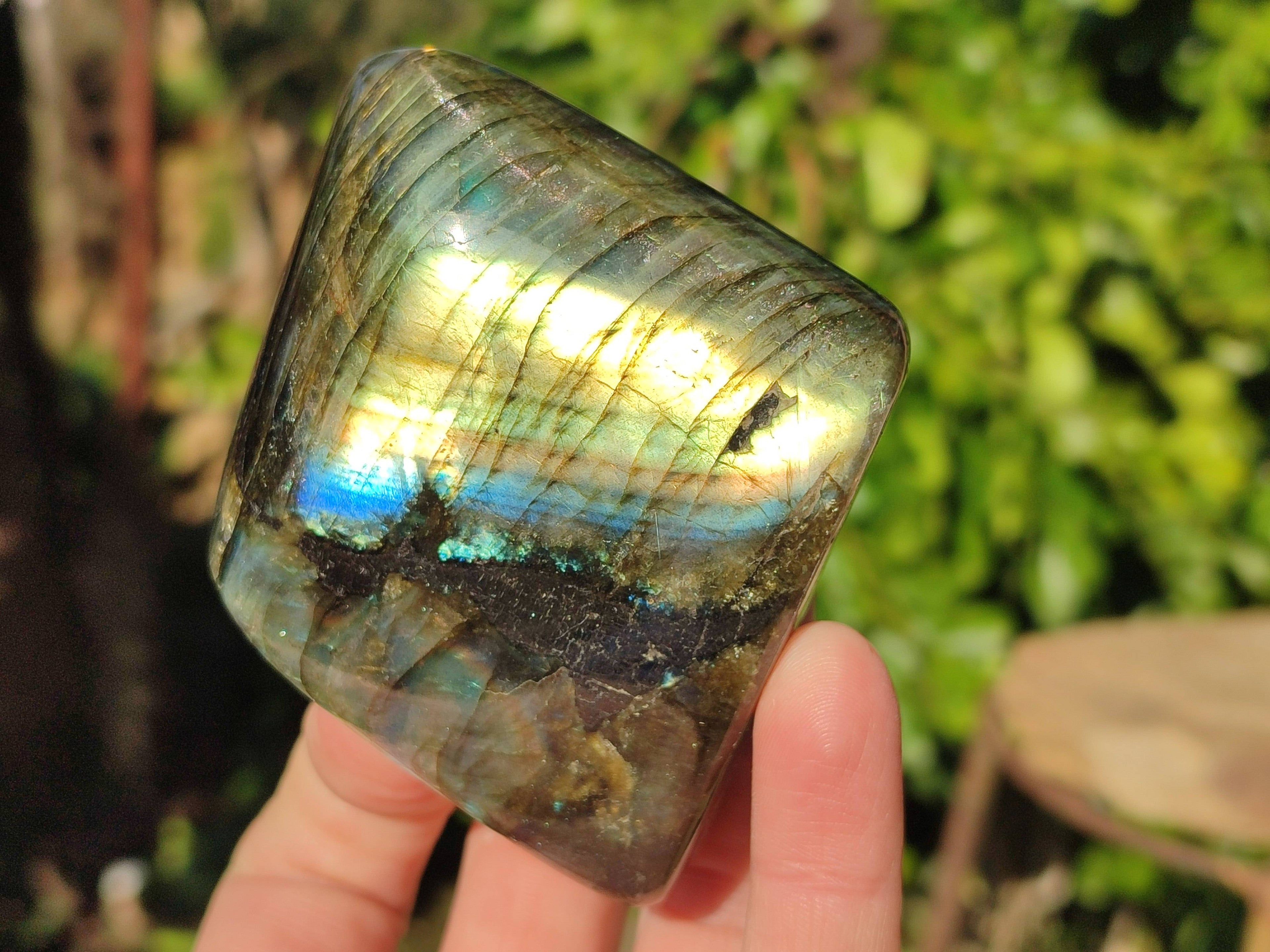 Polished Labradorite Standing Free Forms x 6 From Tulear, Madagascar - Toprock Gemstones and Minerals 