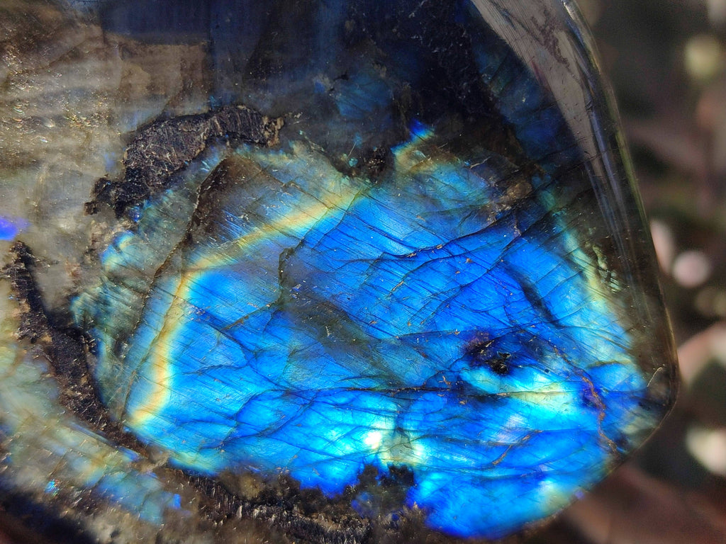 Polished Labradorite Standing Free Forms x 6 From Tulear, Madagascar - Toprock Gemstones and Minerals 