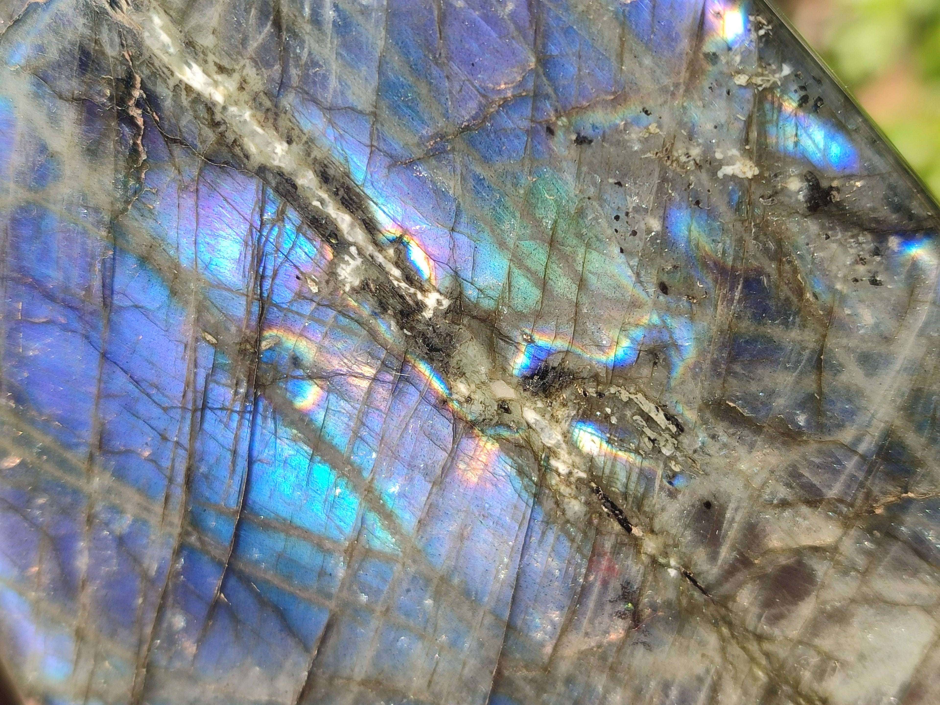 Polished Labradorite Standing Free Forms x 6 From Tulear, Madagascar - Toprock Gemstones and Minerals 