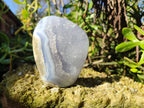 Polished Blue Lace Agate Standing Free Forms x 2 From Nsanje, Malawi - Toprock Gemstones and Minerals 