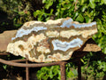 Polished On One Side 'Crazy Lace' Blue Lace Agate x 3 From Namibia - Toprock Gemstones and Minerals 