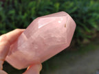 Polished Double Terminated Rose Quartz Points x 2 From Madagascar - Toprock Gemstones and Minerals 