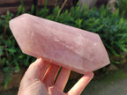 Polished Double Terminated Rose Quartz Points x 2 From Madagascar - Toprock Gemstones and Minerals 