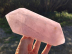 Polished Double Terminated Rose Quartz Points x 2 From Madagascar - Toprock Gemstones and Minerals 