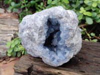 Natural Blue Celestite Geode Specimen x 1 From Sakoany, Madagascar - Toprock Gemstones and Minerals 