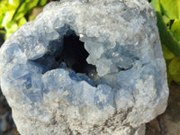Natural Blue Celestite Geode Specimen x 1 From Sakoany, Madagascar - Toprock Gemstones and Minerals 