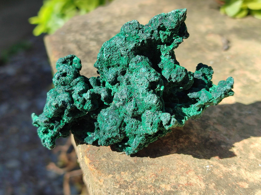 Natural Silky Malachite Specimens x 6 From Kasompe, Congo - Toprock Gemstones and Minerals 