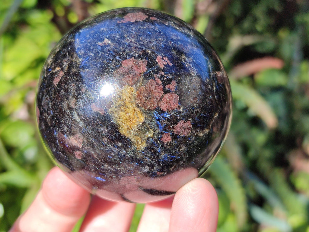 Polished Iolite Spheres x 2 From Ambatofinandrahana, Madagascar - Toprock Gemstones and Minerals 