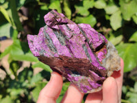Natural Metallic Purpurite Cobbed Specimens x 6 From Erongo, Namibia
