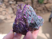 Natural Metallic Purpurite Cobbed Specimens x 6 From Erongo, Namibia