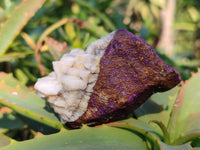 Natural Metallic Purpurite Cobbed Specimens x 6 From Erongo, Namibia
