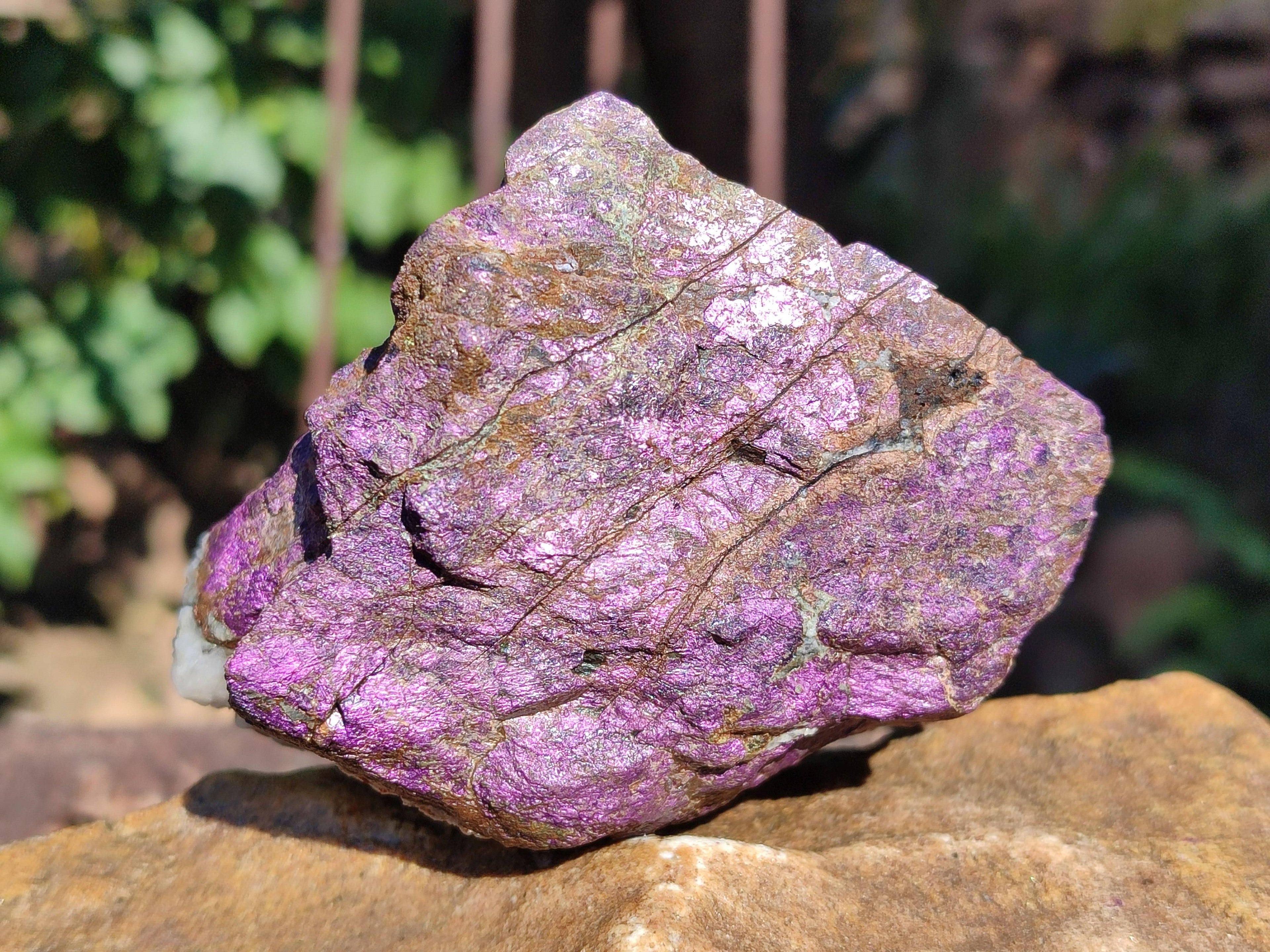 Natural Metallic Purpurite Cobbed Specimens x 6 From Erongo, Namibia - Toprock Gemstones and Minerals 