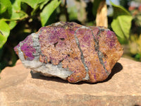 Natural Metallic Purpurite Cobbed Specimens x 6 From Erongo, Namibia