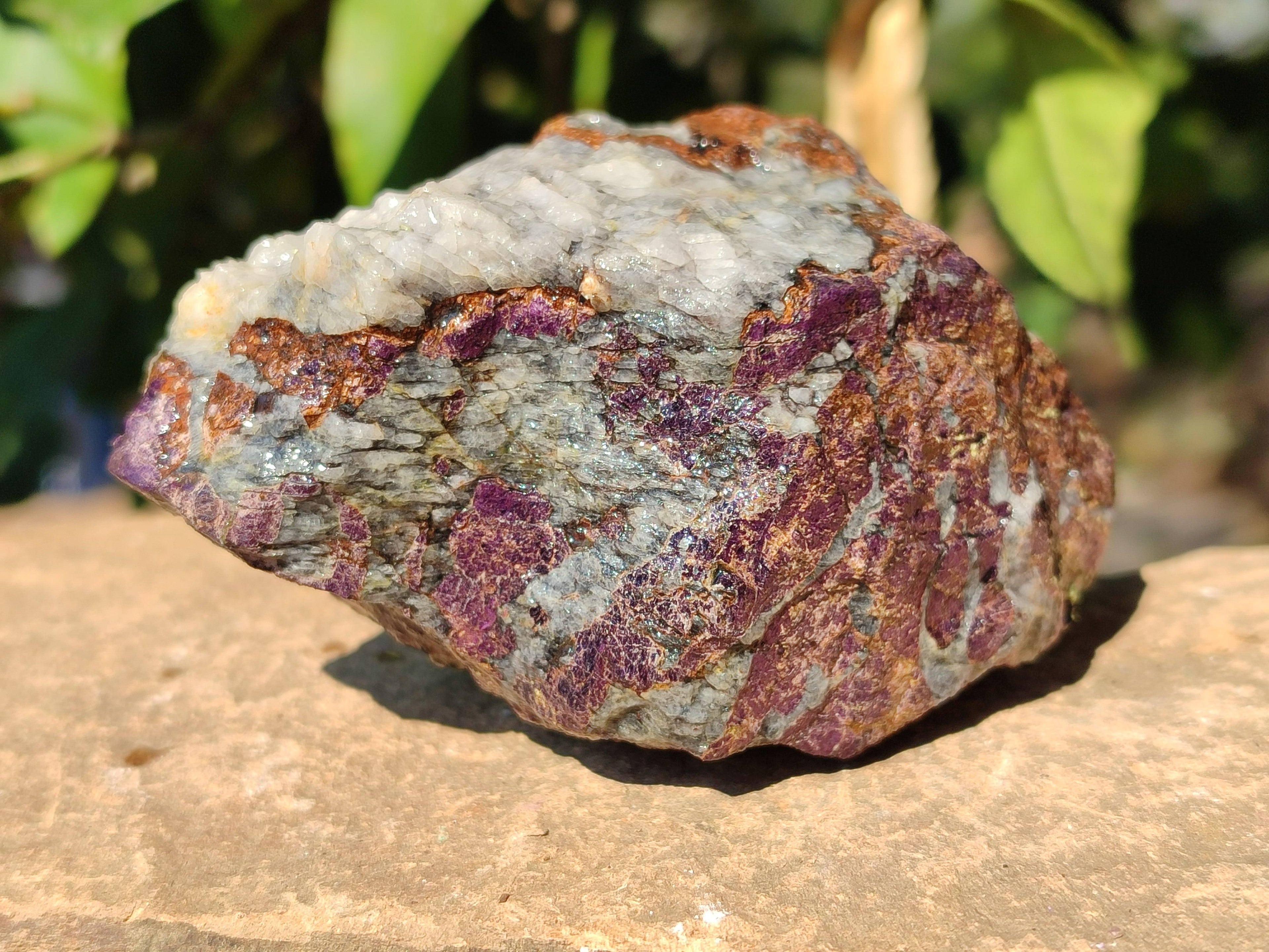 Natural Metallic Purpurite Cobbed Specimens x 6 From Erongo, Namibia - Toprock Gemstones and Minerals 