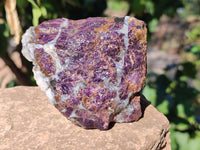 Natural Metallic Purpurite Cobbed Specimens x 6 From Erongo, Namibia