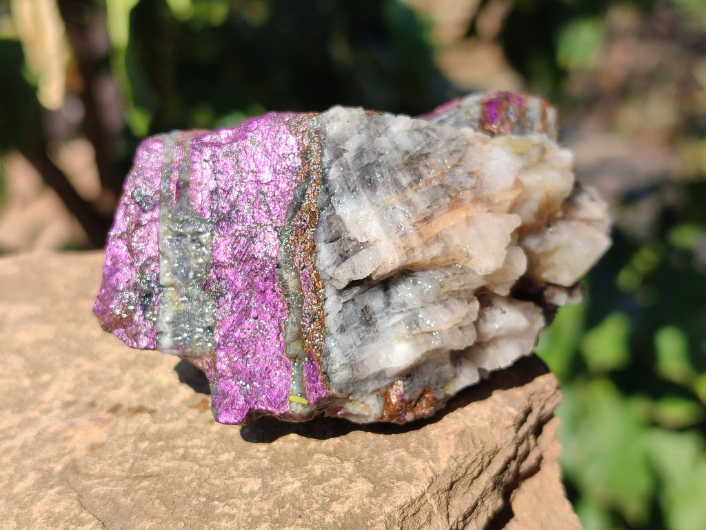 Natural Metallic Purpurite Cobbed Specimens x 6 From Erongo, Namibia - Toprock Gemstones and Minerals 