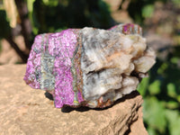 Natural Metallic Purpurite Cobbed Specimens x 6 From Erongo, Namibia