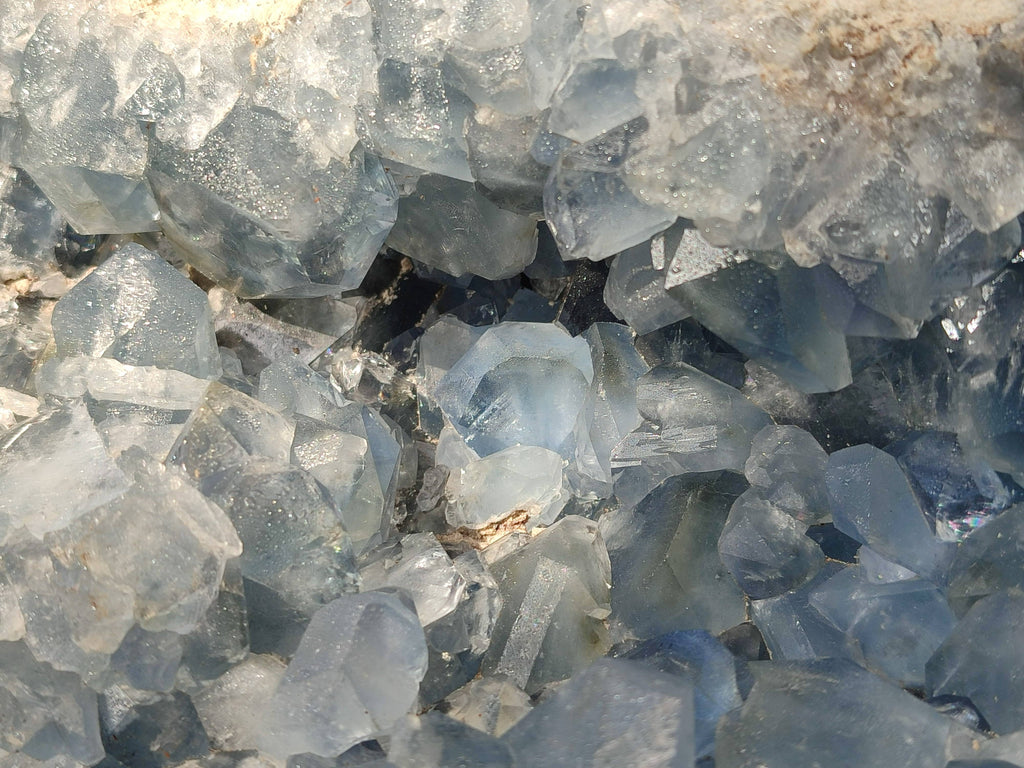 Natural Celestite Geode Specimen x 1 From Sakoany, Madagascar - Toprock Gemstones and Minerals 