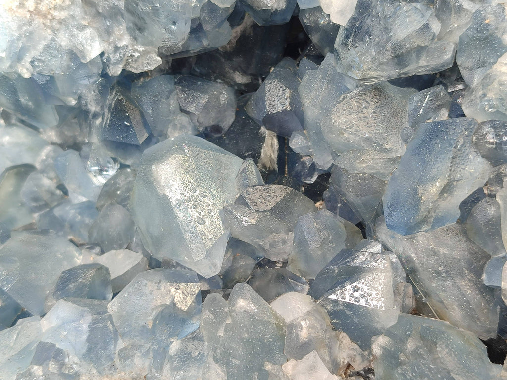 Natural Celestite Geode Specimen x 1 From Sakoany, Madagascar - Toprock Gemstones and Minerals 