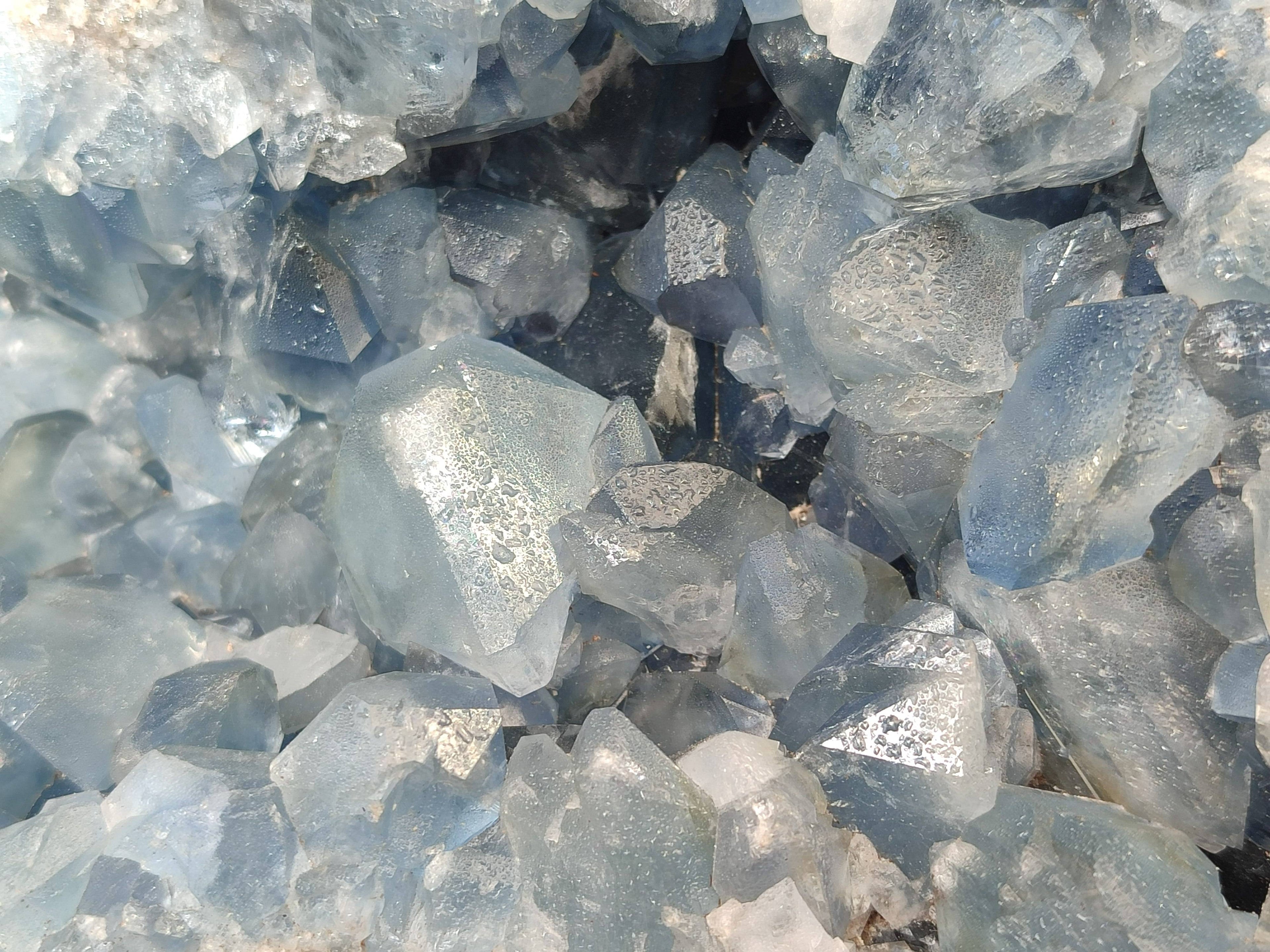Natural Celestite Geode Specimen x 1 From Sakoany, Madagascar - Toprock Gemstones and Minerals 