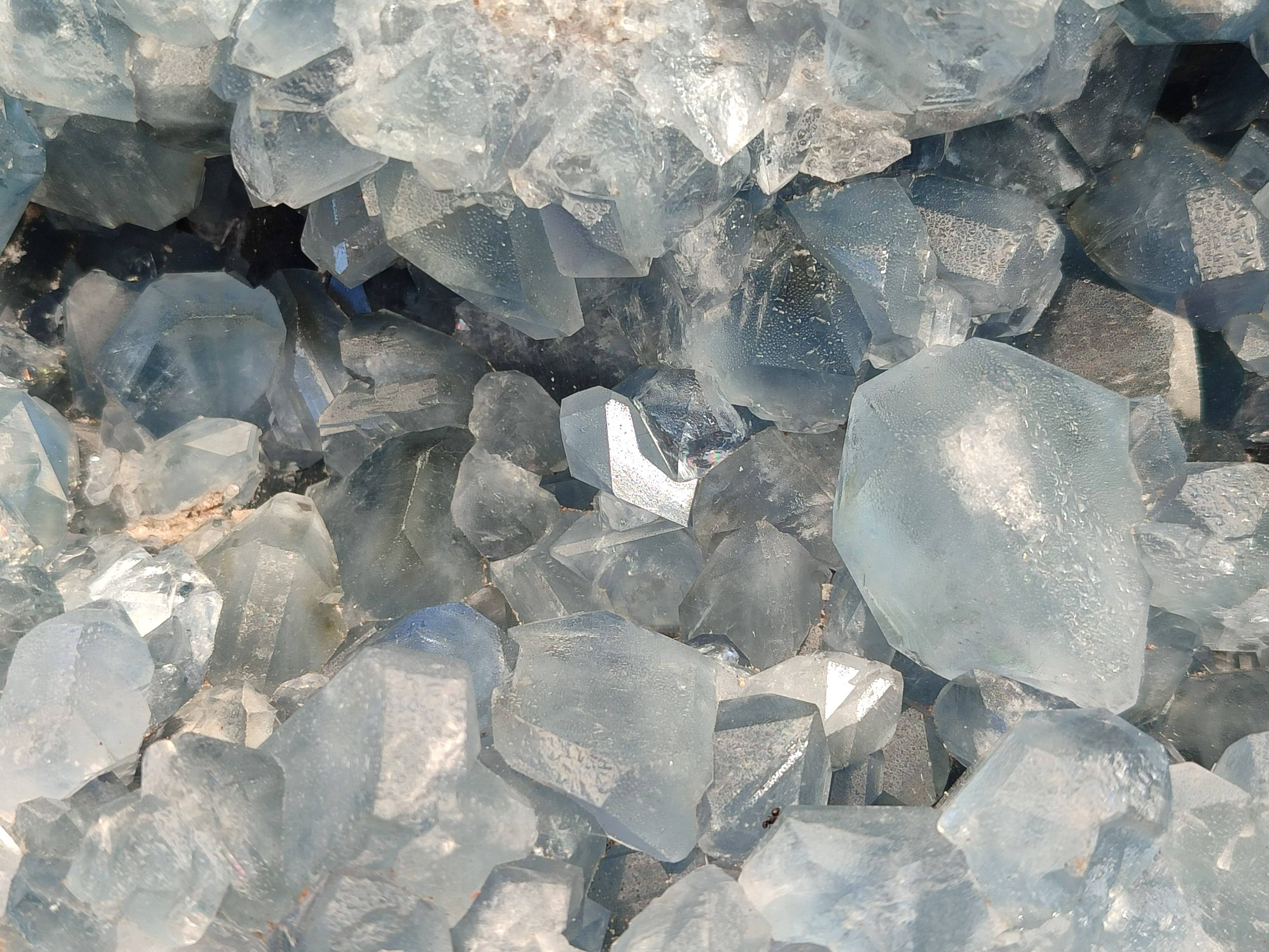 Natural Celestite Geode Specimen x 1 From Sakoany, Madagascar - Toprock Gemstones and Minerals 