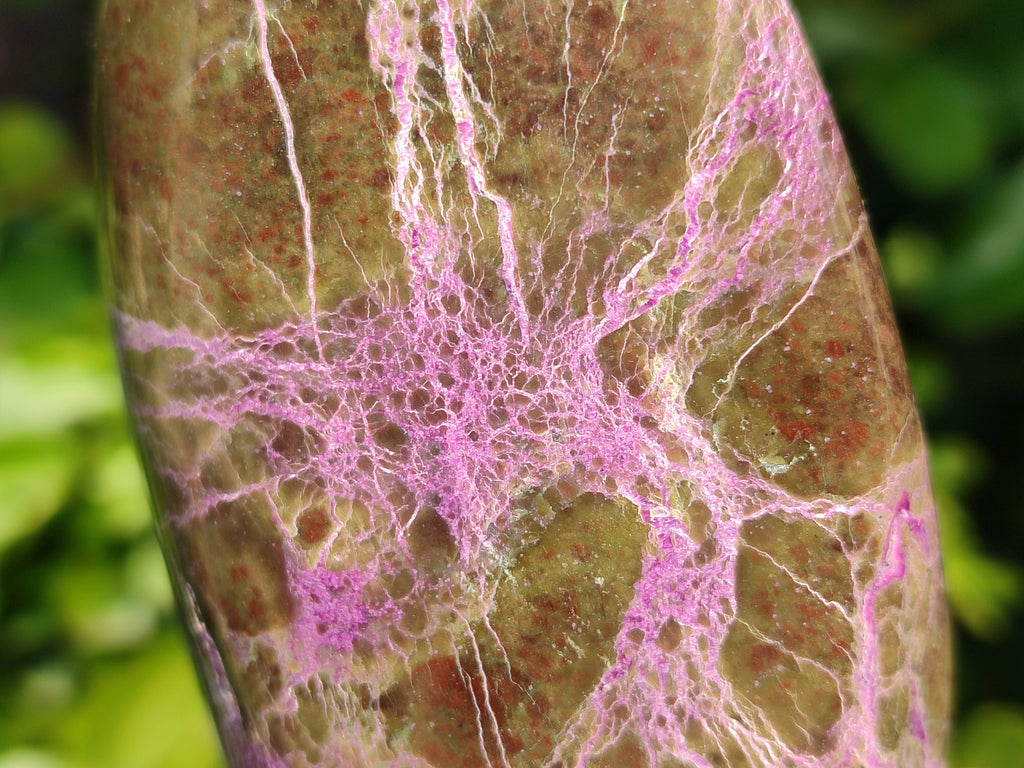 Polished Stichtite Standing Free Forms x 3 From Barberton, South Africa - Toprock Gemstones and Minerals 