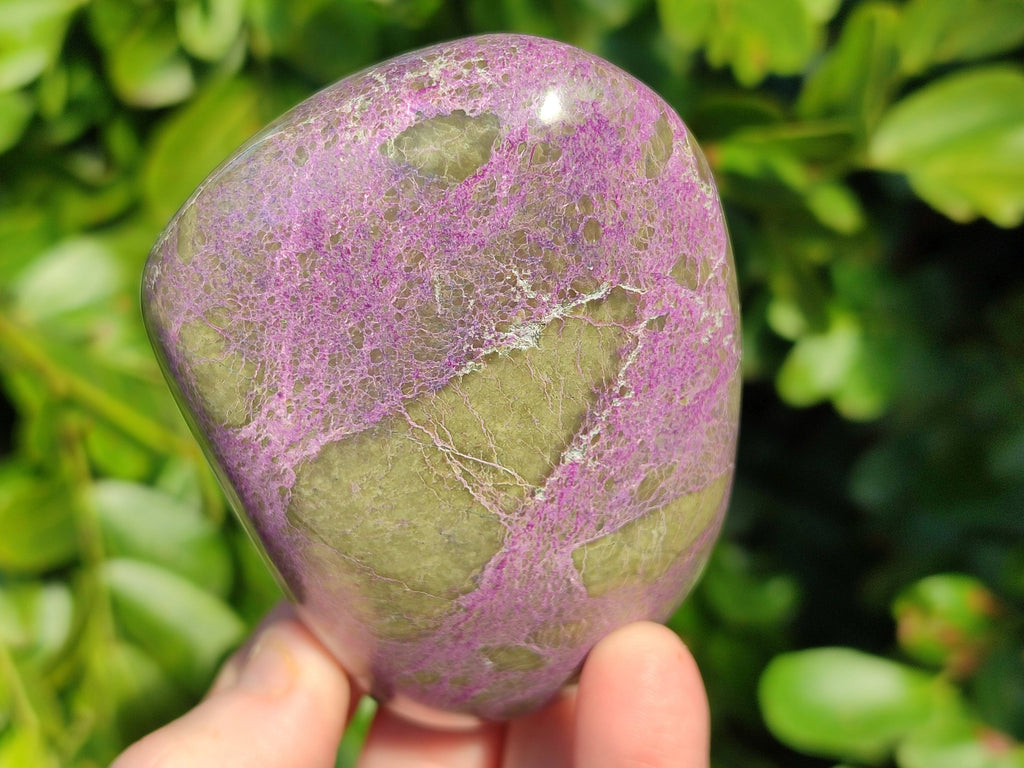 Polished Stichtite Standing Free Forms x 3 From Barberton, South Africa - Toprock Gemstones and Minerals 