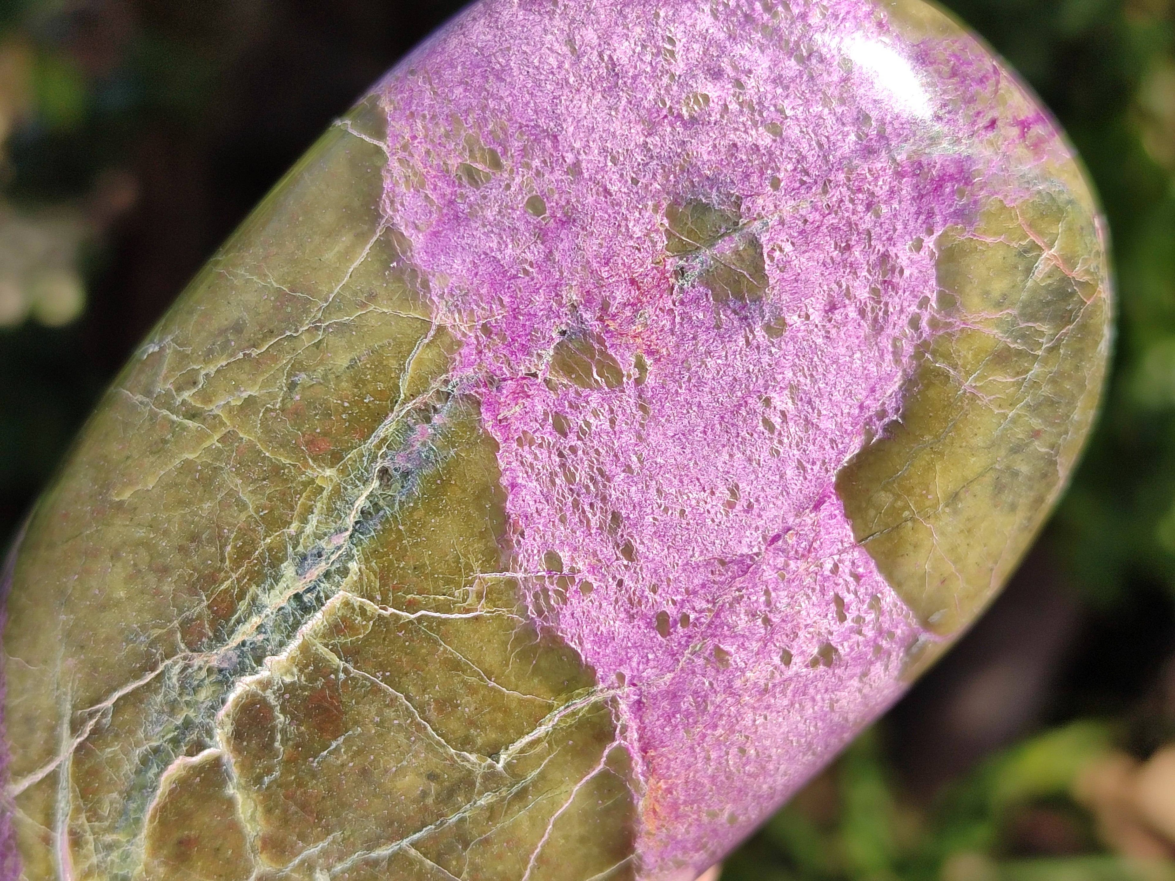Polished Stichtite Standing Free Forms x 3 From Barberton, South Africa - Toprock Gemstones and Minerals 