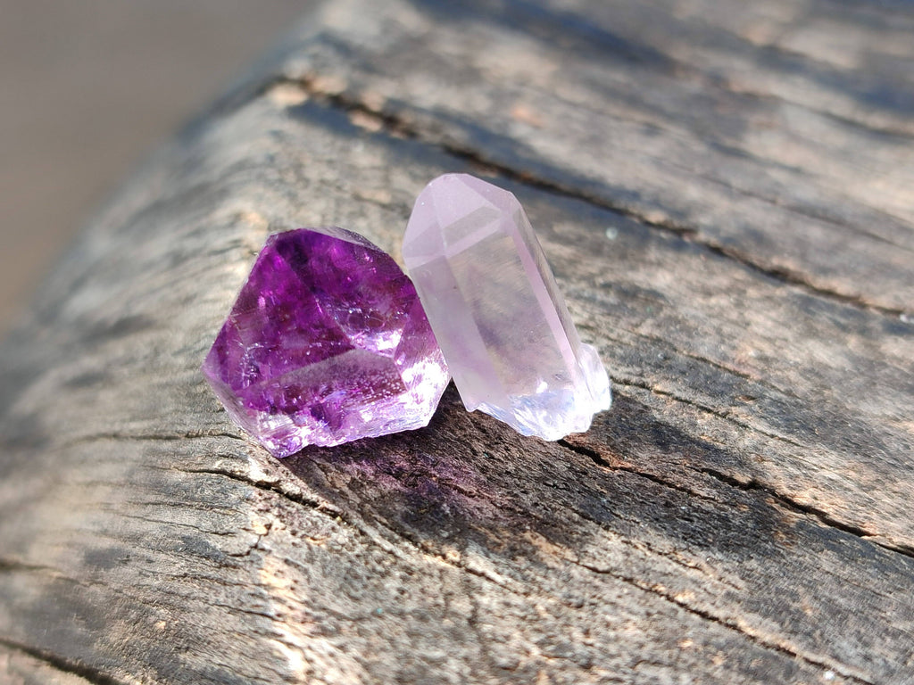 Natural Smokey Amethyst Quartz Crystals x 39 From Brandberg, Namibia - Toprock Gemstones and Minerals 