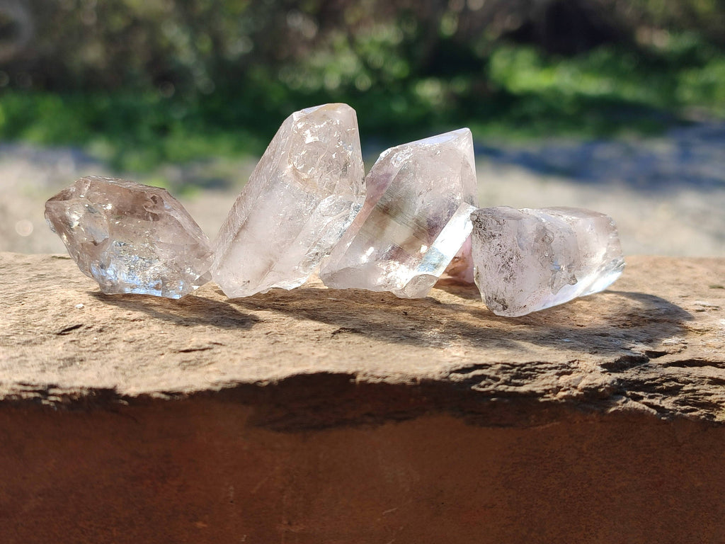 Natural Smokey Amethyst Quartz Crystals x 39 From Brandberg, Namibia - Toprock Gemstones and Minerals 