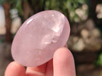 Polished Rose Quartz Palm Stones x 20 Madagascar - Toprock Gemstones and Minerals 