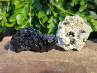 Natural Schorl Black Tourmaline Specimens x 12 From Erongo, Namibia