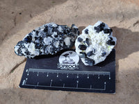 Natural Schorl Black Tourmaline Specimens x 12 From Erongo, Namibia