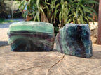 Polished On One Side Watermelon Fluorite x 3 From Uis, Namibia - Toprock Gemstones and Minerals 
