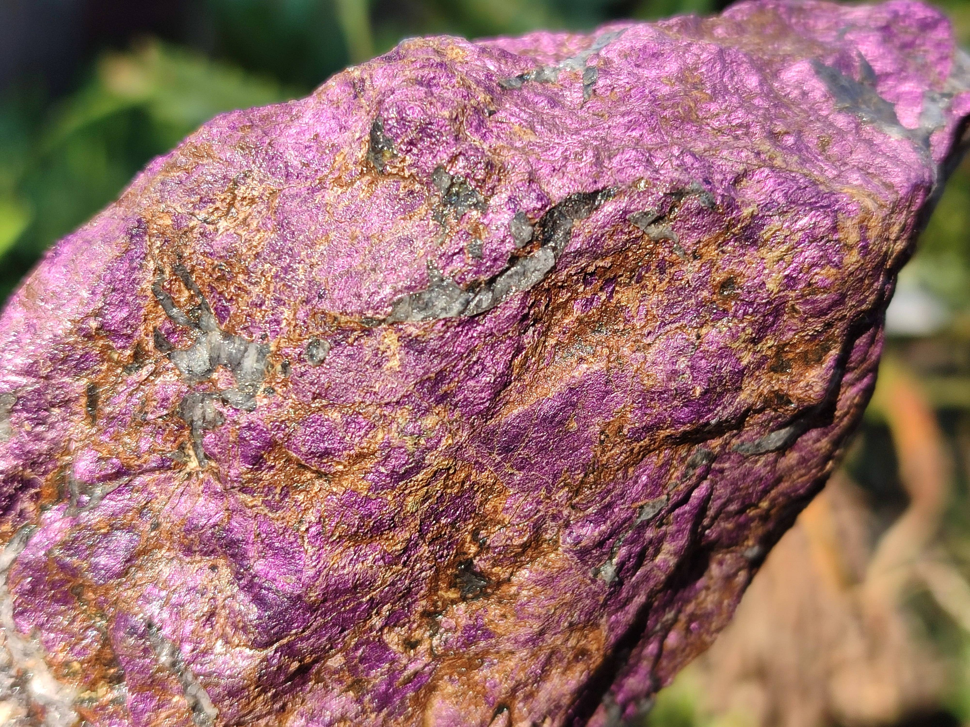 Natural Metallic Purpurite Cobbed Specimens x 4 From Erongo, Namibia - Toprock Gemstones and Minerals 