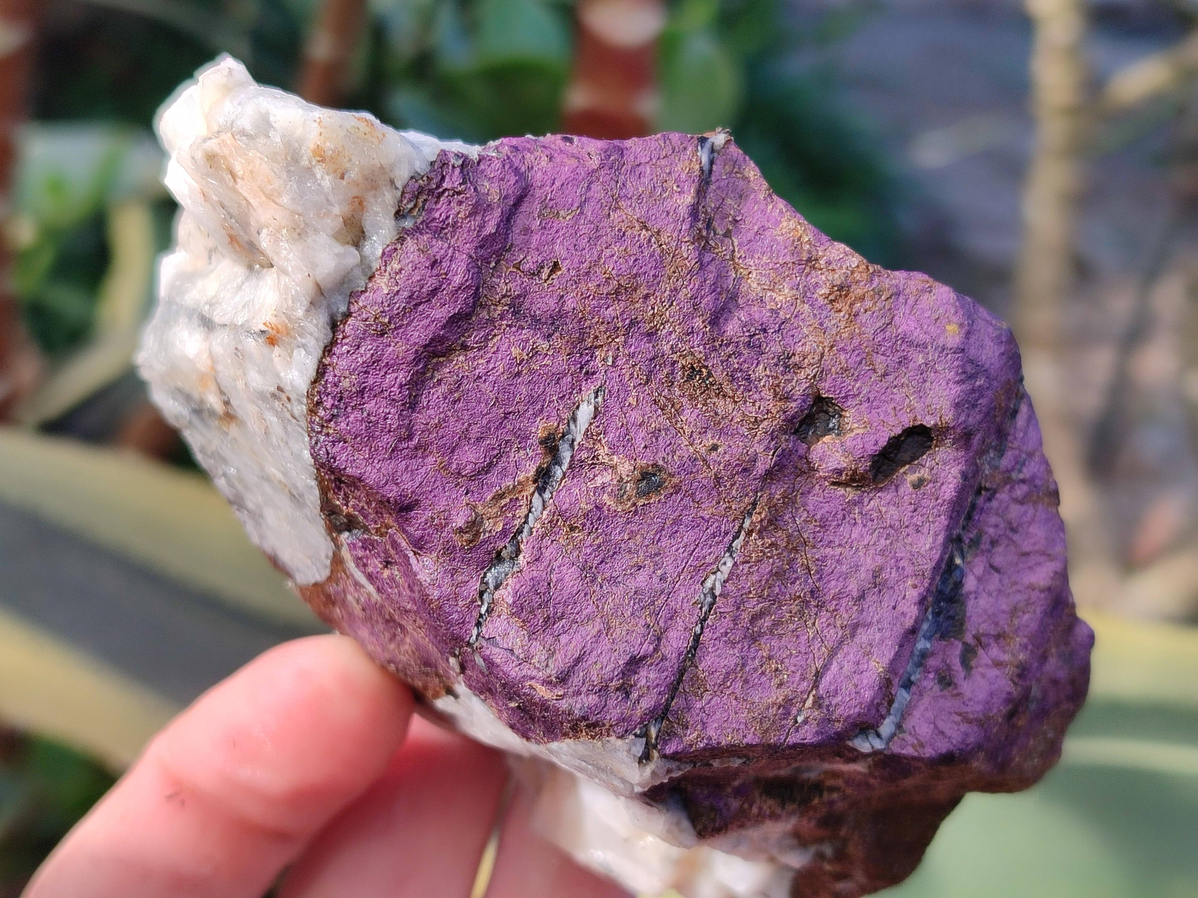 Natural Metallic Purpurite Cobbed Specimens x 4 From Erongo, Namibia - Toprock Gemstones and Minerals 