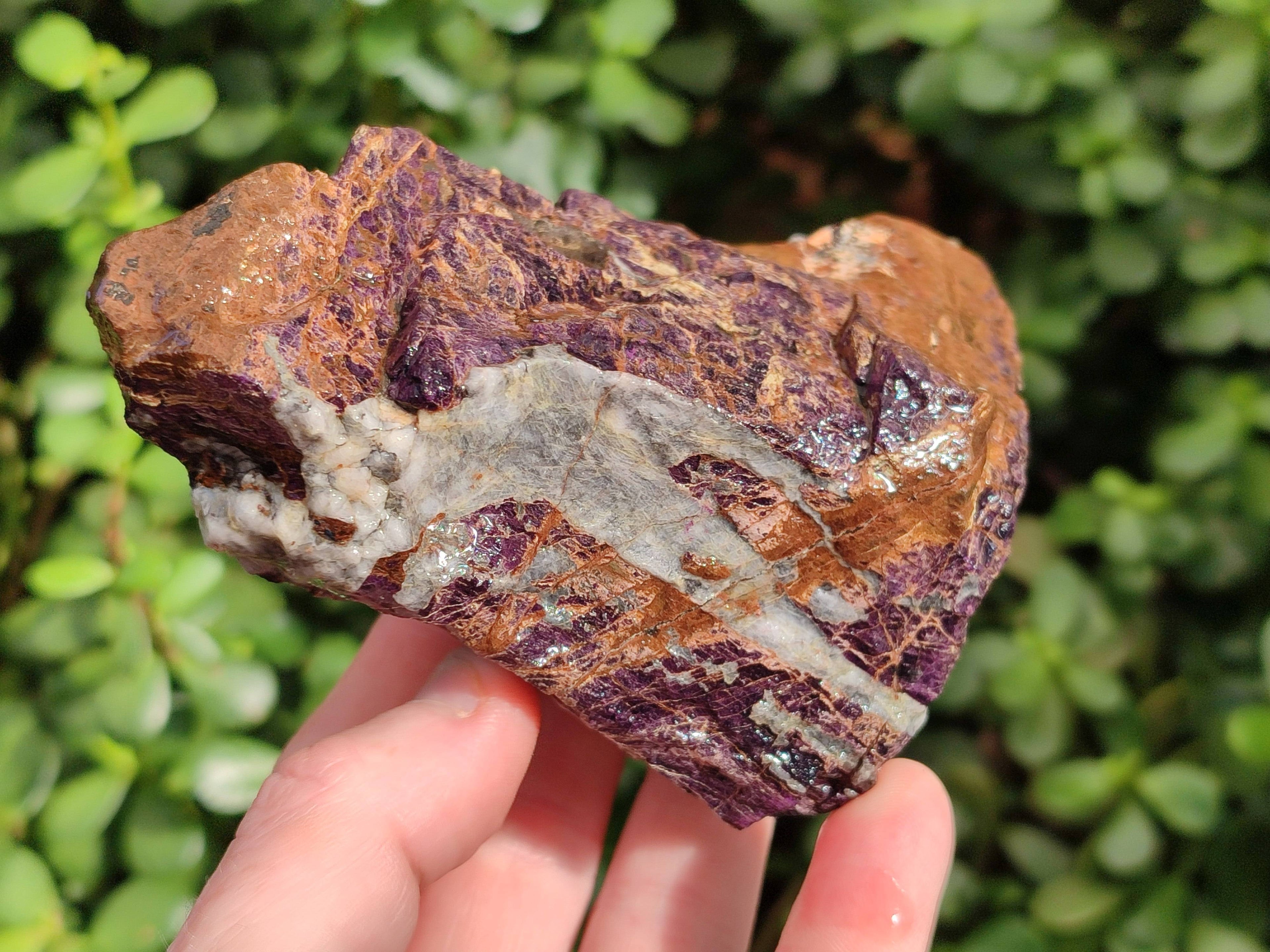 Natural Metallic Purpurite Cobbed Specimens x 4 From Erongo, Namibia - Toprock Gemstones and Minerals 