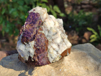 Natural Metallic Purpurite Cobbed Specimens x 4 From Erongo, Namibia