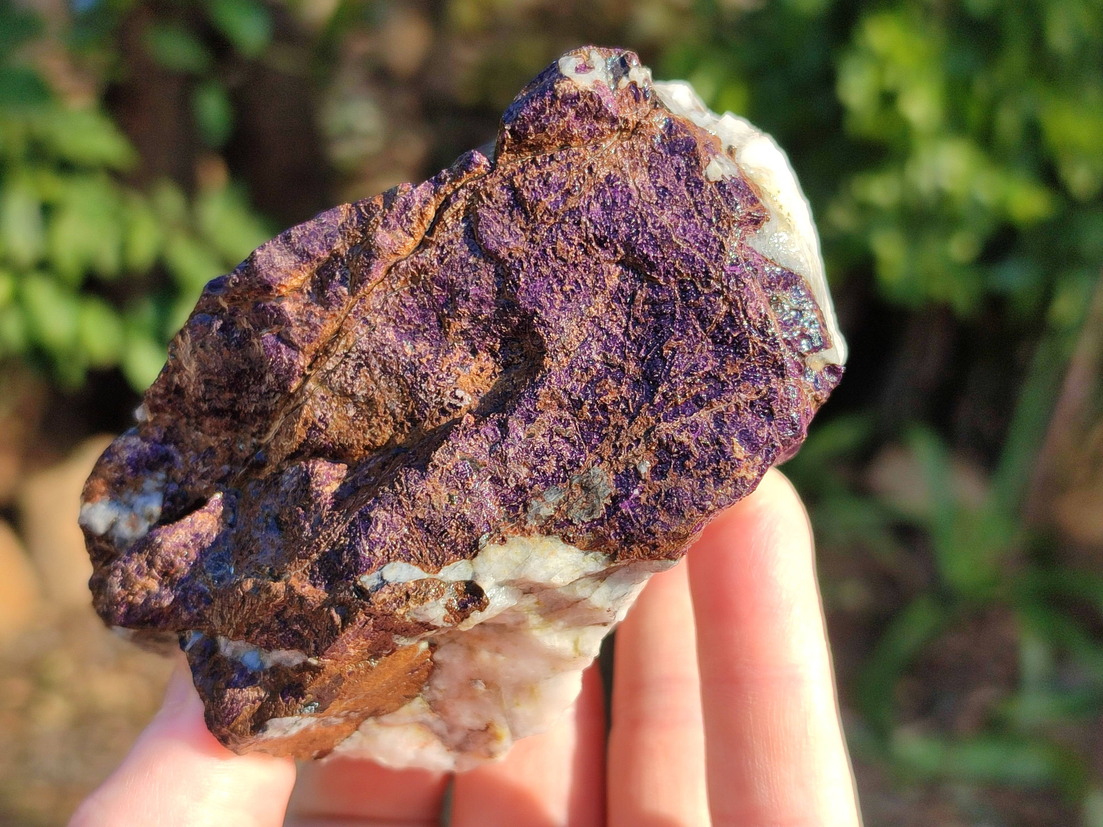 Natural Metallic Purpurite Cobbed Specimens x 4 From Erongo, Namibia - Toprock Gemstones and Minerals 