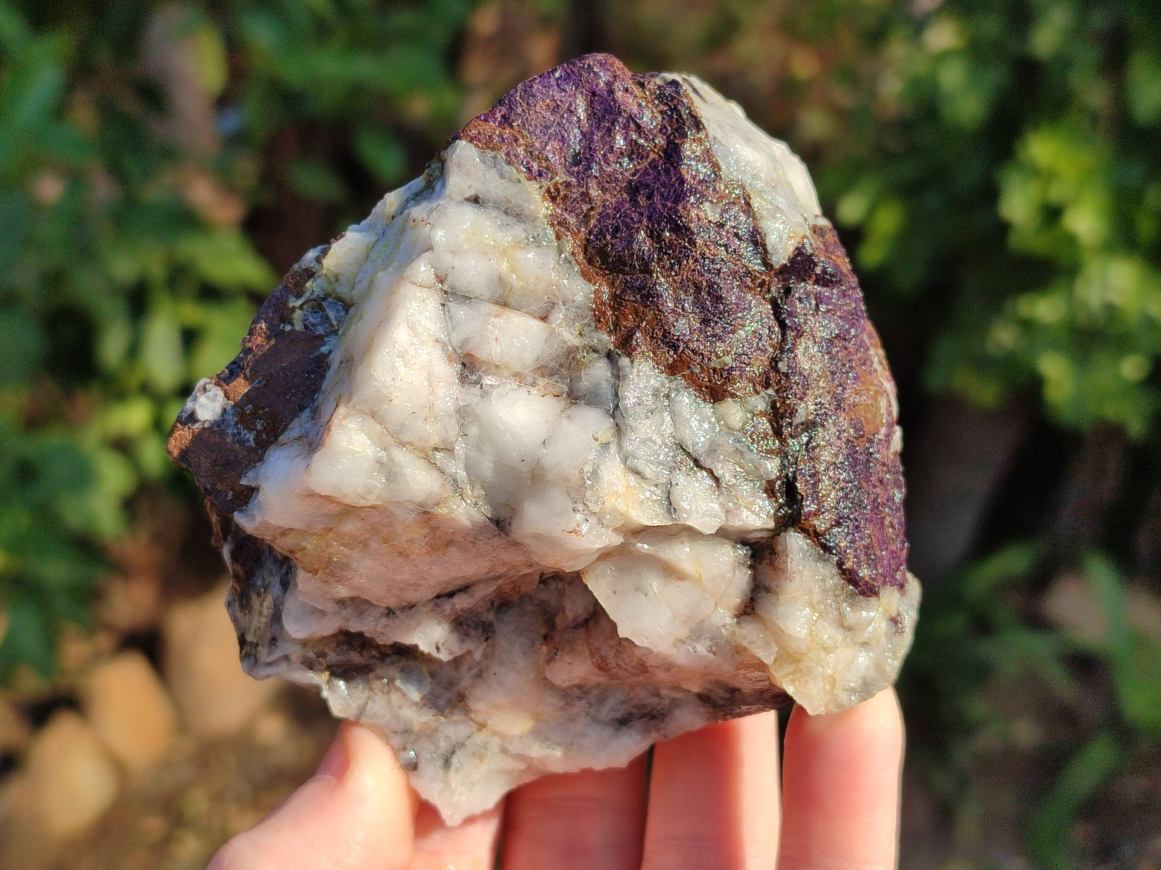 Natural Metallic Purpurite Cobbed Specimens x 4 From Erongo, Namibia - Toprock Gemstones and Minerals 