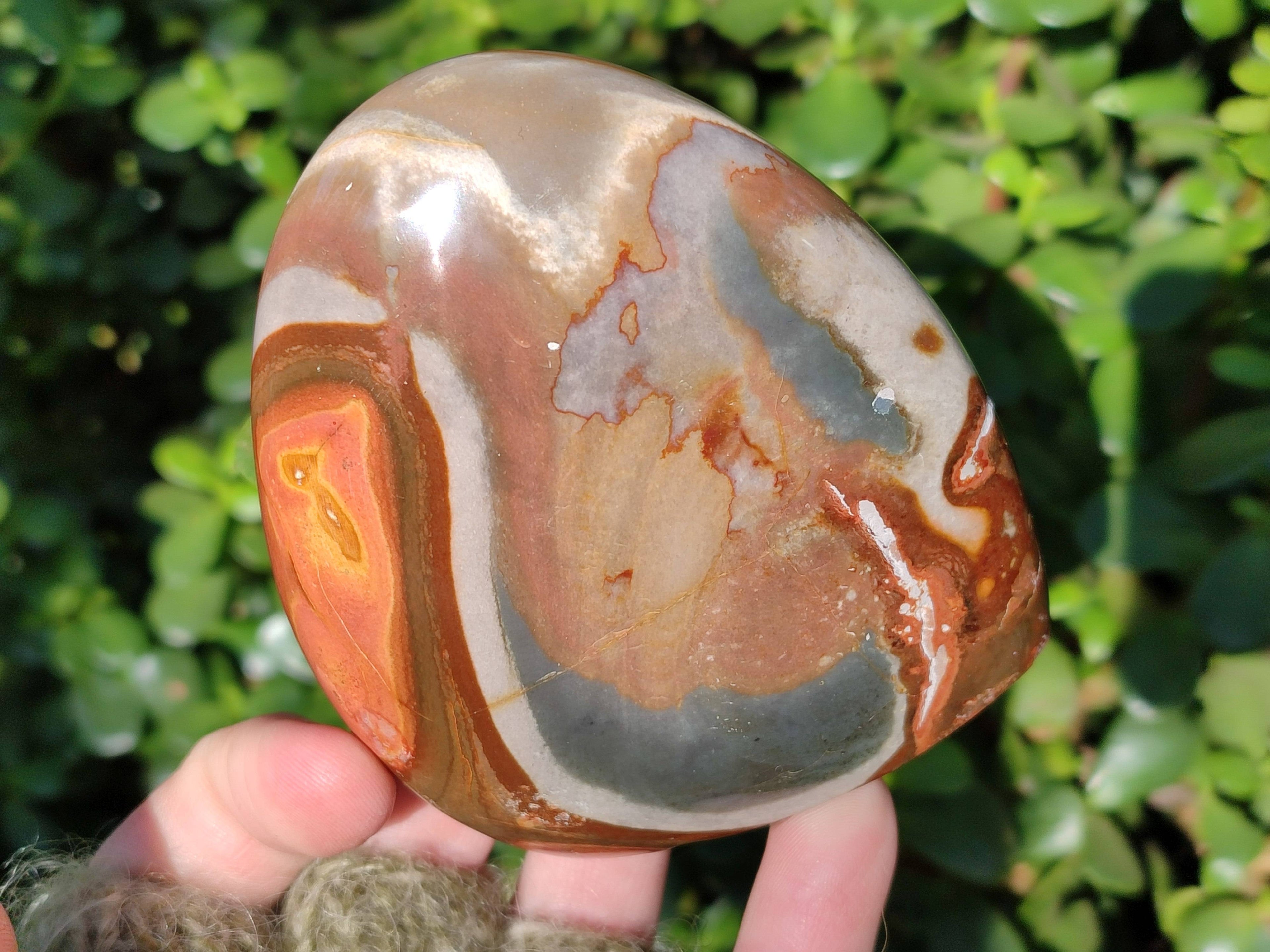 Polished Polychrome Jasper Standing Free Forms x 6 From Madagascar - Toprock Gemstones and Minerals 