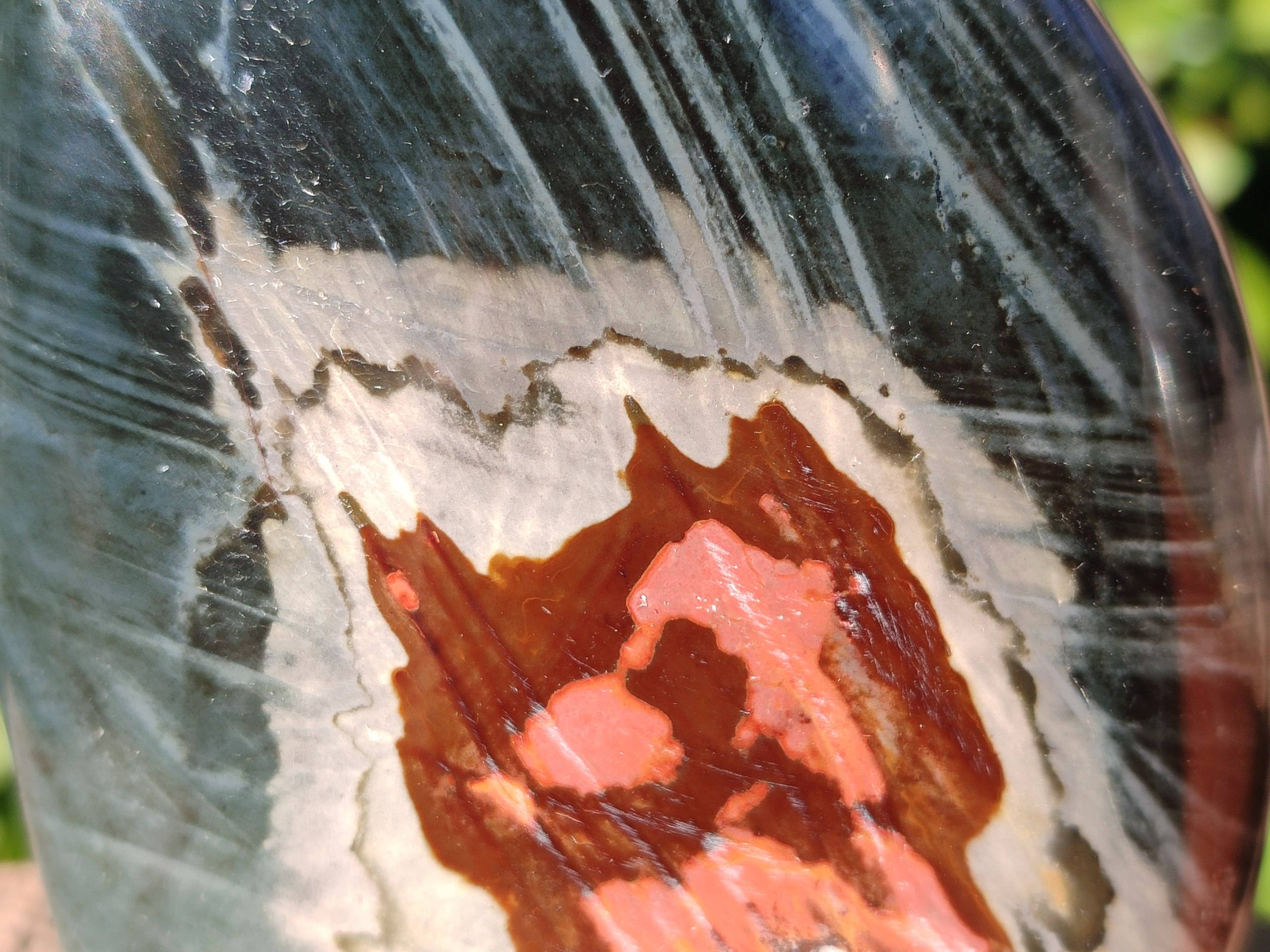 Polished Polychrome Jasper Standing Free Forms x 6 From Madagascar - Toprock Gemstones and Minerals 