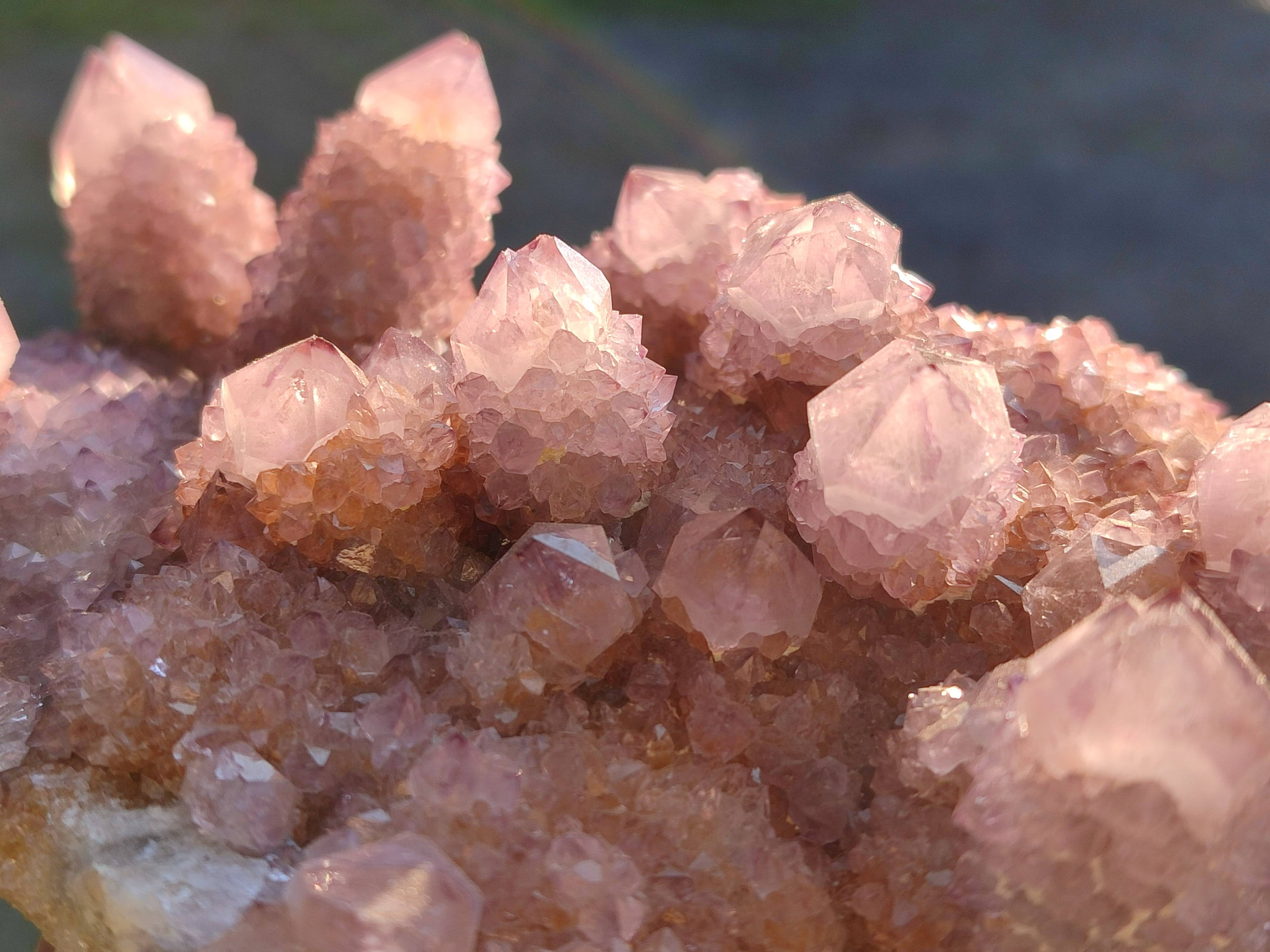 Natural Amethyst Spirit Quartz Clusters x 2 From Boekenhouthoek, South Africa - Toprock Gemstones and Minerals 