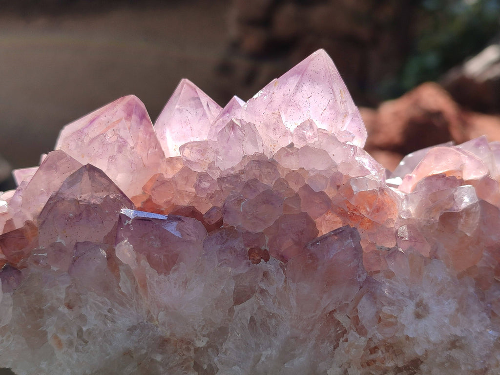 Natural Amethyst Spirit Quartz Clusters x 2 From Boekenhouthoek, South Africa - Toprock Gemstones and Minerals 