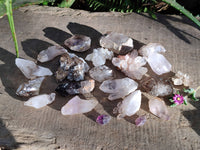 Natural Smokey Amethyst Quartz Crystals x 24 From Brandberg, Namibia