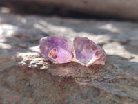 Natural Smokey Amethyst Quartz Crystals x 24 From Brandberg, Namibia