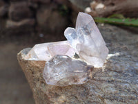 Natural Smokey Amethyst Quartz Crystals x 24 From Brandberg, Namibia