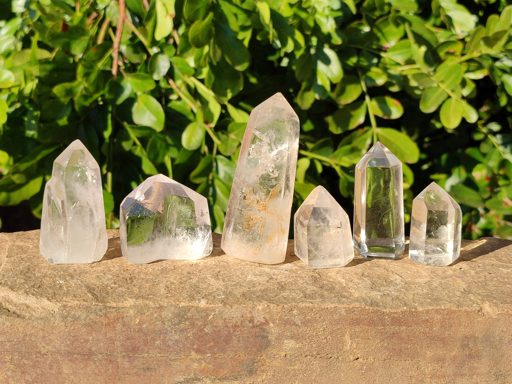 Polished Clear Quartz Crystals x 24 From Madagascar - Toprock Gemstones and Minerals 