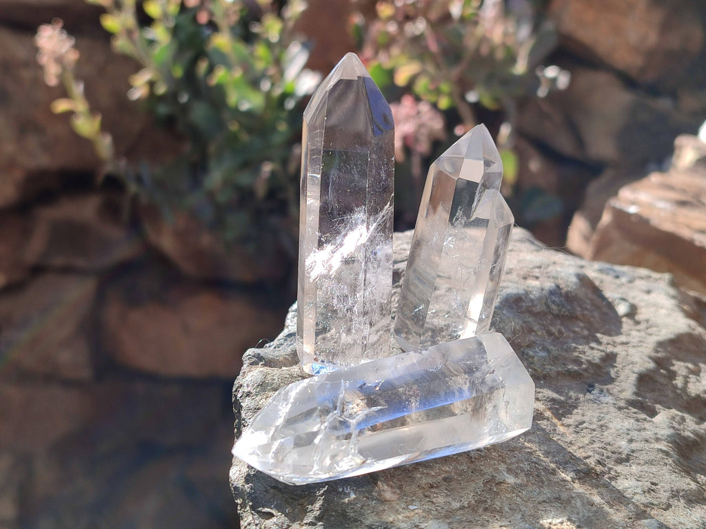 Polished Clear Quartz Crystals x 24 From Madagascar - Toprock Gemstones and Minerals 